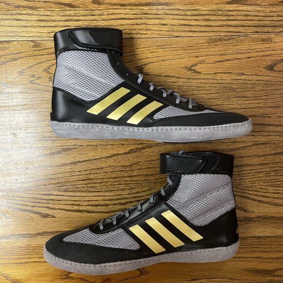 Adidas Combat Speed 5 Grey Gold Wrestling Shoes Men’s Size 8 NEW main image 7